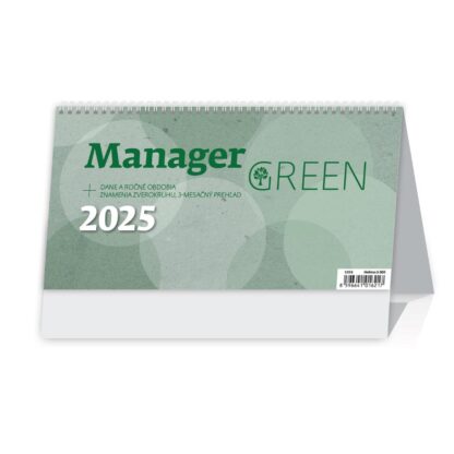 Stolní kalendář 2025 - Manager Green